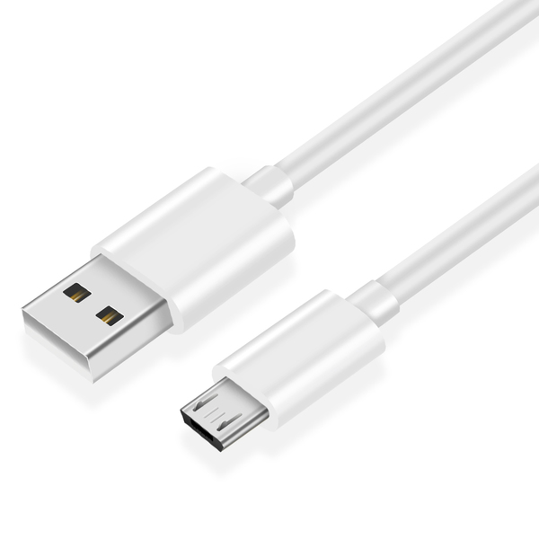 Lumann usb A - micro adatkábel, 1M, fehér