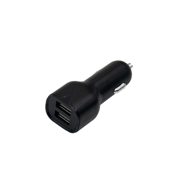 Lumann 2.4A dual usb autós adapter, fekete