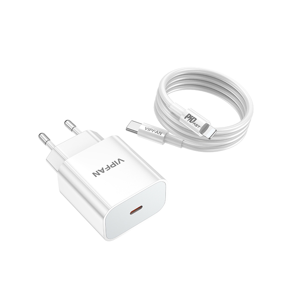 VFAN E04 PD 20W C adapter + lightning kábel