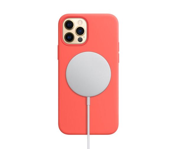 MÁGNESGYŰRŰS SZILIKON TOK iPhone 12 Mini - piros