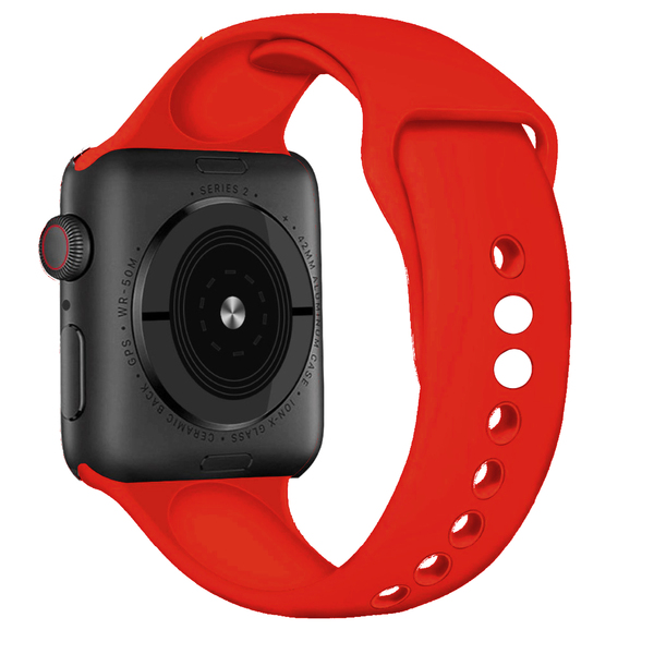 Szilikon óraszíj 42 / 44 / 45 mm, piros, no2