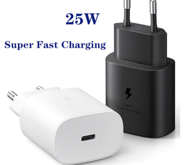 25W usb C hálózati adapter papírbliszteres - fehér