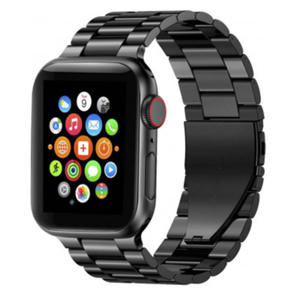 Classic Steel óraszíj 38 mm / 40 mm / 41 mm, fekete