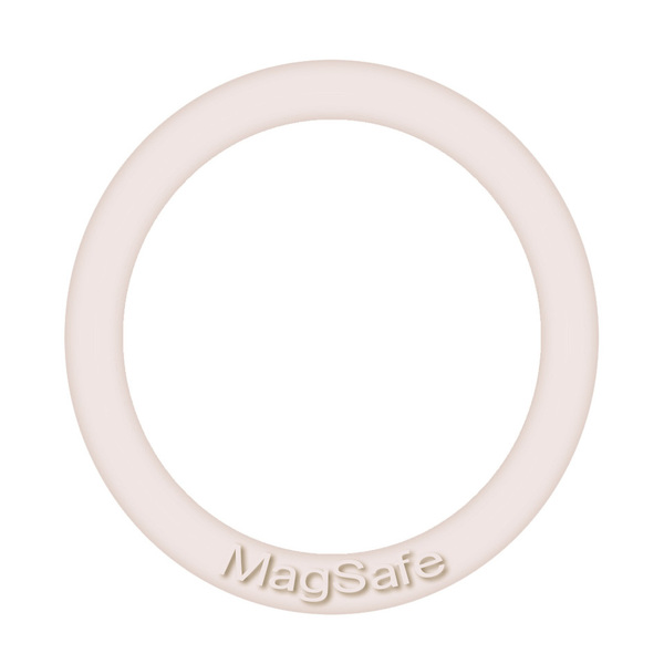 - MagSafe mágnesgyűrű szilikon bevonattal - csontfehér