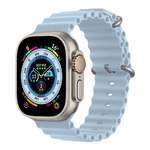 Ocean óraszíj 42 / 44 / 45 / 49 mm, babakék, no16