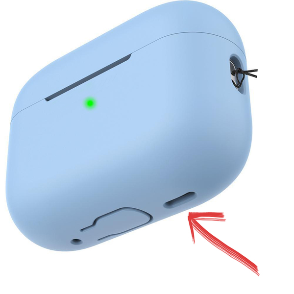 For AirPods Pro2 szilikon tok - fekete