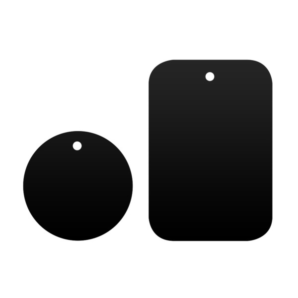 Mágnes autós tartóhoz fém - fekete