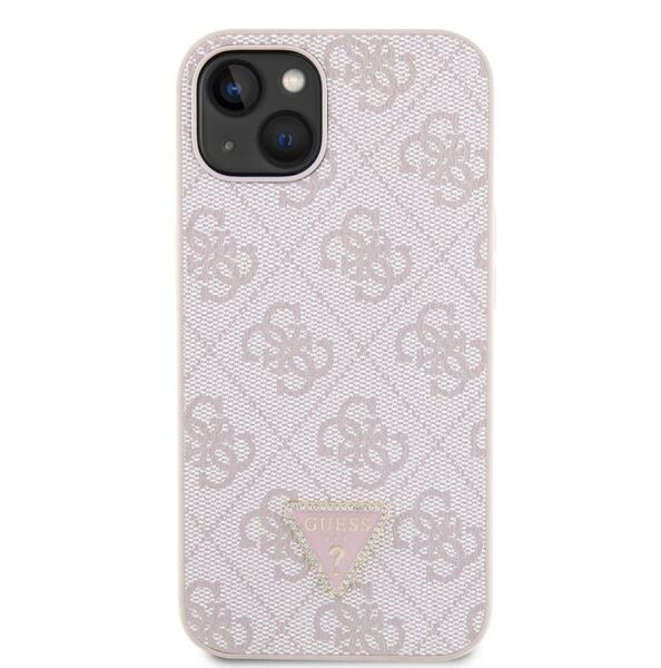 iPhone 15 Pro Guess - 689 - STRASS METAL LOGO - pink