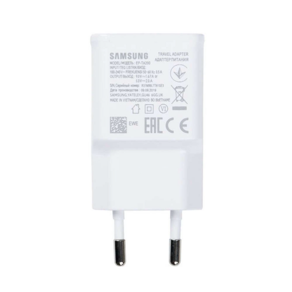 Samsung TA200 15W A adapter bulk, fehér