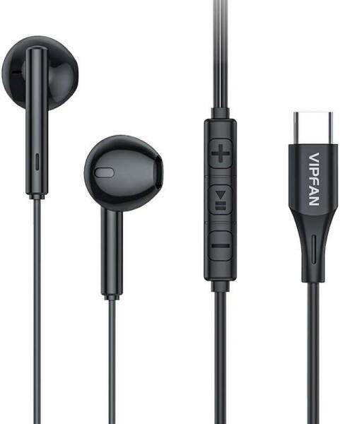 VFAN M18 headset C csatlakozóval, fekete