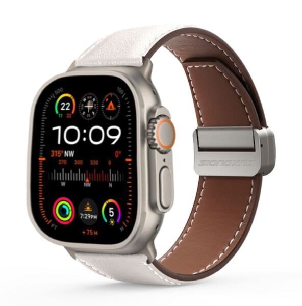 Dux YA Series Uni óraszíj, 22mm széles, fehér