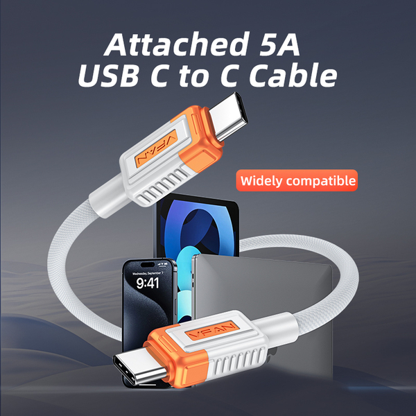 VFAN C15 38W A + C duál autós adapter C kábellel