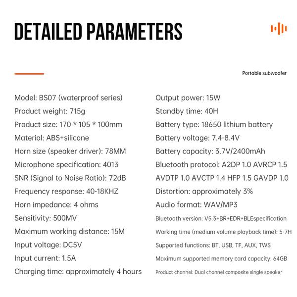 VFAN BS07 Bluetooth Speaker