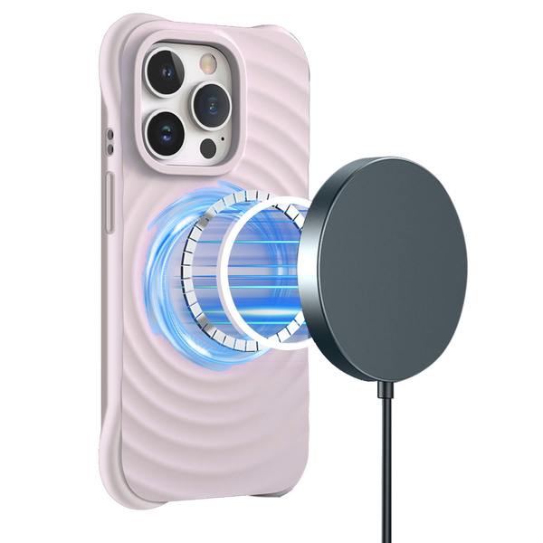 PASTEL WAVE MAGSAFE iPhone 13 / 14 - rózsaszín