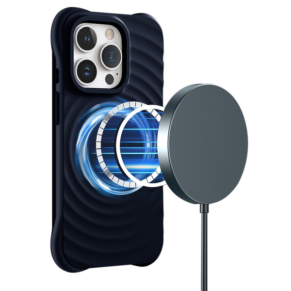 PASTEL WAVE MAGSAFE iPhone 15 Pro Max - sötétkék