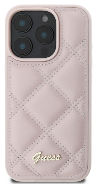 iPhone 16 Pro Guess - 105 - PU LEATHER QUILTED - pink