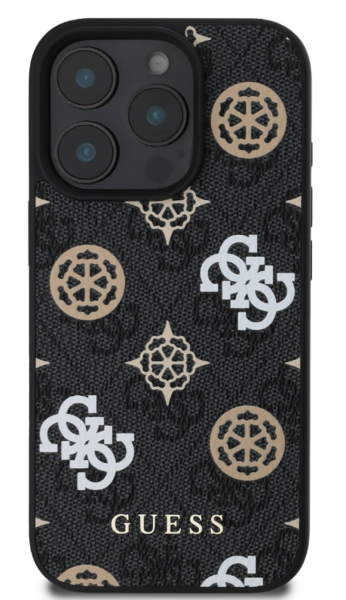 iPhone 16 Pro Guess - 924 - PU PEONY MAGSAFE - fekete