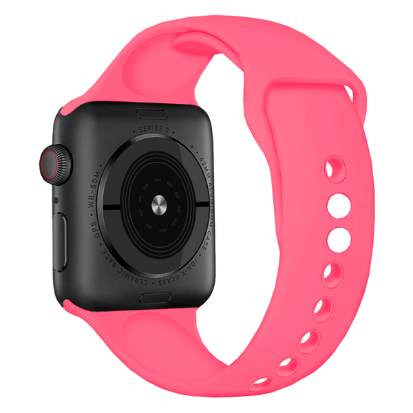 Szilikon óraszíj 38 / 40 / 41 mm, neon pink, no64