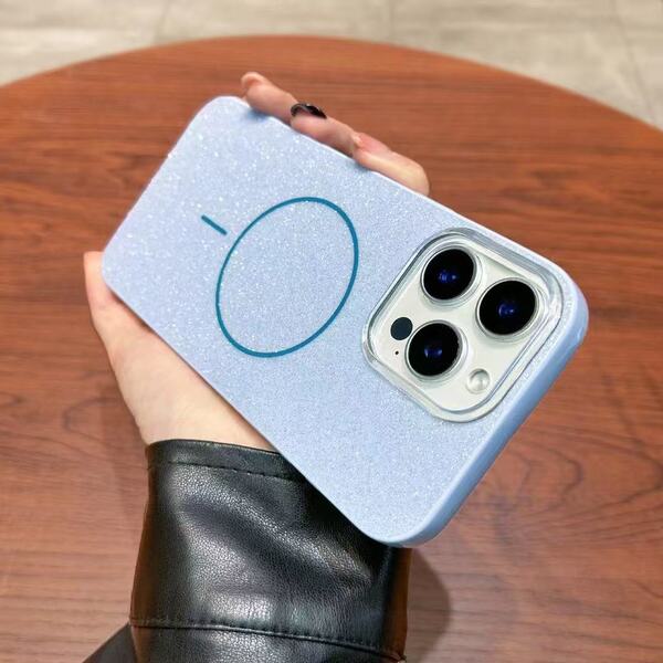 LARTE GLITTER MAGSAFE iPhone 16 - kék