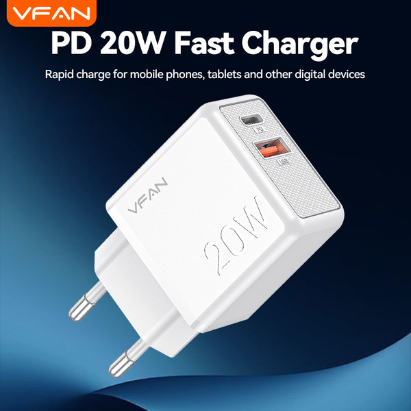 VFAN E14 20W usb A + C adapter