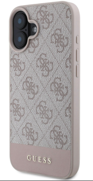 iPhone 16 Guess - 440 - PU 4G STRIPE - pink