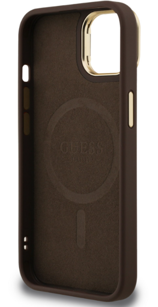 iPhone 13 Guess - 036 - STRASS TRIANGLE LOGO MAGSAFE -barna