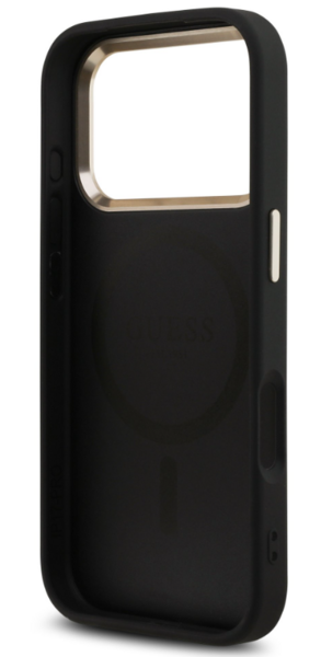 iPhone 17 Pro Guess - 977 - PU LEATHER STRASS TRIANGLE MAGSAFE -