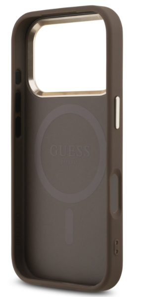 iPhone 17 Pro Guess - 134 - PU LEATHER STRASS TRIANGLE MAG - bar