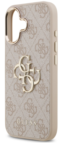 iPhone 17 Air Guess - 769 - PU LEATHER METAL LOGO GOLD FRAME- pi