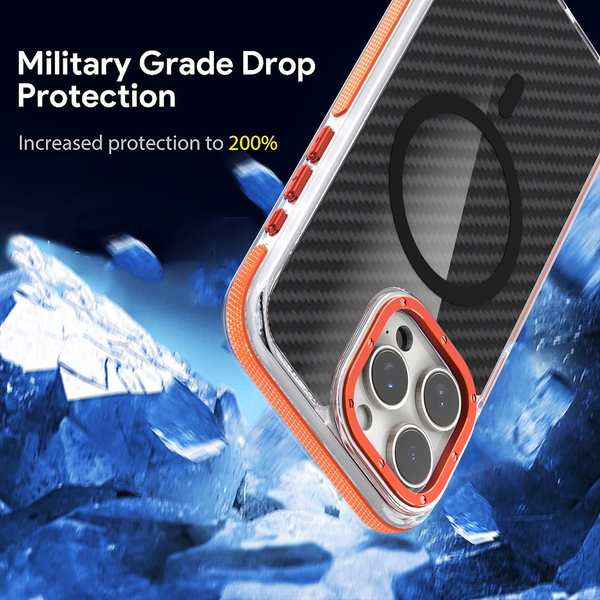 MAGSAFE CARBON iPhone 17 Pro Max - narancs