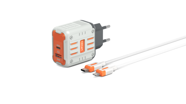 VFAN E12 45W usb A + C adapter + C kábel