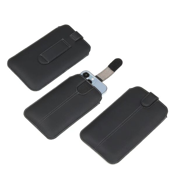 TÉPŐZÁRAS-KIHÚZÓS TOK 6.3 -7.0 col - fekete