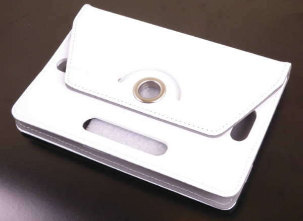 9.0 UNIVERZÁLIS műbőr tok - fehér