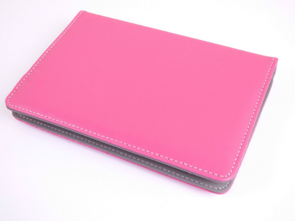 9.0 UNIVERZÁLIS műbőr tok - ciklámen