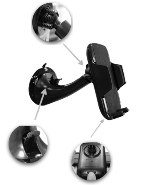 Univerzális autós tartó szélvédőre