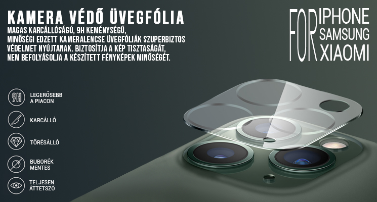 KAMERA SZIGET ÜVEGFÓLIA